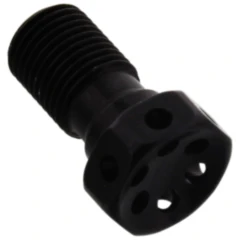 Hohlschraube M10 x 1 Alu Racing schwarz