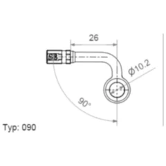 Vario Ringfitting TYP090 10 mm 90° ANTHRA