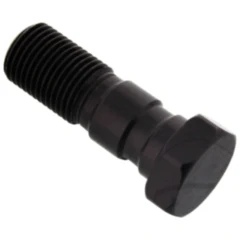 Hohlschraube doppelt 7/16-24 für Motorräder Alu schwarz