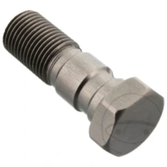 Hohlschraube anthrazit 7/16-24 Aluminium doppelt