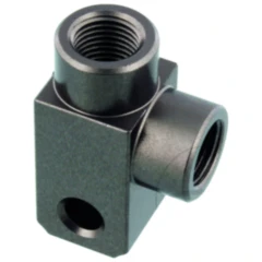 2-Wege Verteiler geschraubt 90° M10 x 1.00 anthrazit