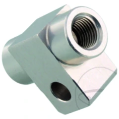 2-Wege Verteiler Schraubverbindung TYP831 3/8 UNF Silber