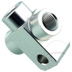 3-Wege Verteiler geschraubt TYP833 3/8 UNF silber