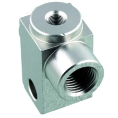 3-Wege Verteiler geschraubt TYP8813 silber für Motorräder