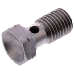 Hohlschraube einfach M12 x 1.5 für Motorrad-Ersatzteile Edelstahl silber