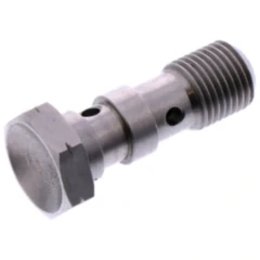 Hohlschraube doppelt M10 x 1 aus Edelstahl