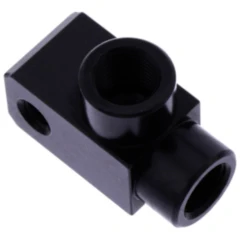 2-Wege Verteiler geschraubt 90 Grad M10 x 1.00 schwarz
