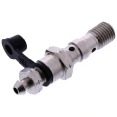 Hohlschraube doppelt M10 x 1.25 mit Entlüfternippel für Motorräder