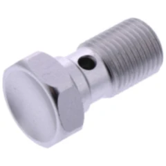 Hohlschraube Aluminium M10 x 1,00 silber