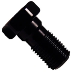 Hohlschraube M10 x 1 Aluminium schwarz für Motorräder