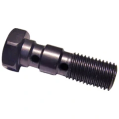 Hohlschraube doppelt M10 x 1.25 Alu ANTHRA