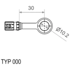 Ringfitting Vario TYP000 10 mm 0 schwarz