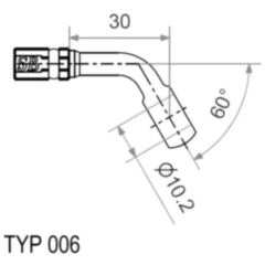 Ringfitting Vario 10mm 60° Gold