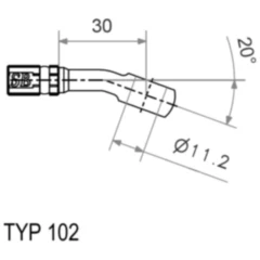 Ringfitting Vario HD TYP102 11.2 mm 20° silber