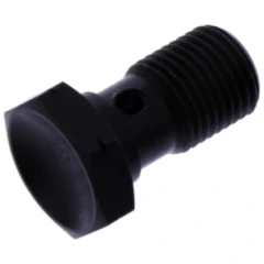 Hohlschraube M10x1 schwarz aus Edelstahl