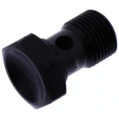 Hohlschraube M12X1 in schwarz Edelstahl