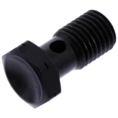 Hohlschraube M12x1.5 in Schwarz für Motorrad