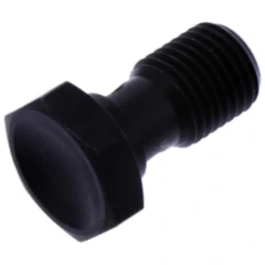 Hohlschraube einfach 3/8-24 schwarz brüniert