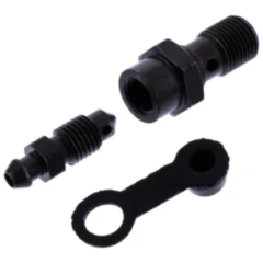 Hohlschraube einfach M10 x 1 mit Entlüfternippel für Motorräder