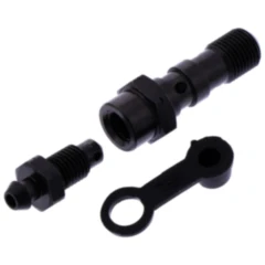 Hohlschraube doppelt M10 x 1 mit Entlüfternippel für Motorräder 7572057