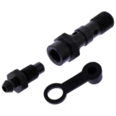 Hohlschraube M10x1.25 doppelt mit Entlüfternippel für Motorräder