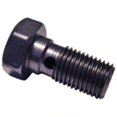 Hohlschraube einfach 3/8-24 für Motorräder aus Aluminium ANTHRA