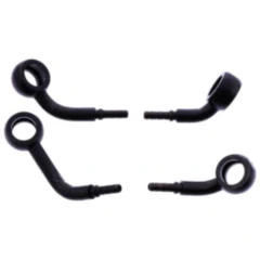 Bremsschlauch Stahlflex Kit Anschluss schwarz 2 - teilig passend für: BMW S