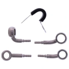 Bremsschlauch Stahlflex Kit Anschluss silber 2 - teilig passend für: Ducati Multistrada