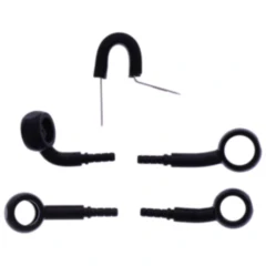 Bremsschlauch Stahlflex Kit Anschluss schwarz 2 - teilig passend für: Ducati Multistrada