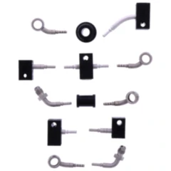 Bremsschlauch Stahlflex Kit Anschluss silber 6 - teilig passend für: Honda CB