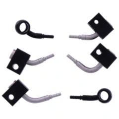 Bremsschlauch Stahlflex Kit Anschluss schwarz 3 - teilig passend für: Honda CB