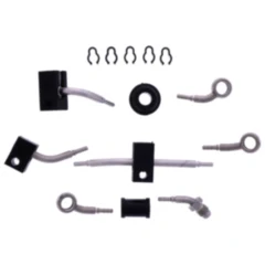 Bremsschlauch Stahlflex Kit Anschluss silber 4 - teilig passend für: Honda CB