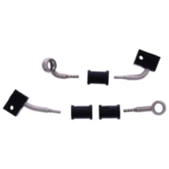 Bremsschlauch Stahlflex Kit Anschluss silber 2 - teilig passend für: Honda CB 7576053