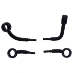 Bremsschlauch Stahlflex Kit Anschluss schwarz 2 - teilig passend für: Honda CB 7576056