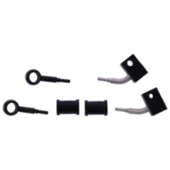 Bremsschlauch Stahlflex Kit Anschluss schwarz 2 - teilig passend für: Honda CBF 7576060