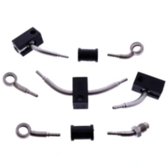 Bremsschlauch Stahlflex Kit Anschluss silber 4 - teilig passend für: Honda CBR