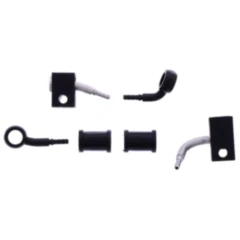 Bremsschlauch Stahlflex Kit Anschluss schwarz 2 - teilig passend für: Honda CBR