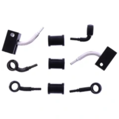 Bremsschlauch Stahlflex Kit Anschluss schwarz 3 - teilig passend für: Honda CBR