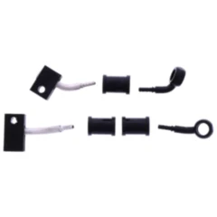 Bremsschlauch Stahlflex Kit Anschluss schwarz 2 - teilig passend für: Honda CBR 7576068