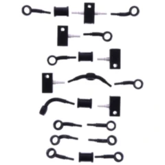 Bremsschlauch Stahlflex Kit Anschluss schwarz 10 - teilig passend für: Honda CBR