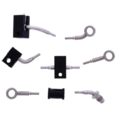 Bremsschlauch Stahlflex Kit Anschluss silber 4 - teilig passend für: Honda CBR 7576075
