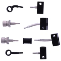 Bremsschlauch Stahlflex Kit Anschluss schwarz 4 - teilig passend für: Honda FJS