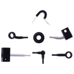 Bremsschlauch Stahlflex Kit Anschluss schwarz 3 - teilig passend für: Honda MSX