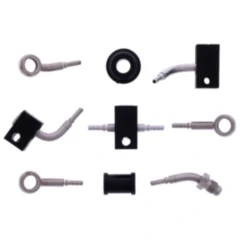 Bremsschlauch Stahlflex Kit Anschluss silber 4 - teilig passend für: Honda CB 7576091