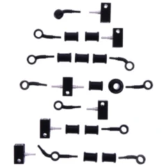 Bremsschlauch Stahlflex Kit Anschluss schwarz 9 - teilig passend für: Honda VFR