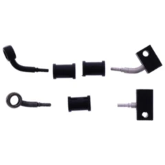 Bremsschlauch Stahlflex Kit Anschluss schwarz 2 - teilig passend für: Kawasaki Vulcan 7576104