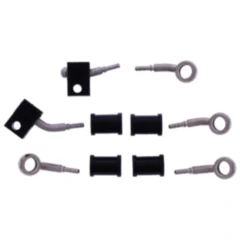 Bremsschlauch Stahlflex Kit Anschluss silber 3 - teilig passend für: Kawasaki Z