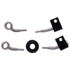 Bremsschlauch Stahlflex Kit Anschluss silber 2 - teilig passend für: Kawasaki Z