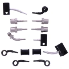 Bremsschlauch Stahlflex Kit Anschluss schwarz 6 - teilig passend für: Kawasaki ZZR