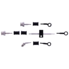 Bremsschlauch Stahlflex Kit Anschluss schwarz 4 - teilig passend für: Suzuki AN